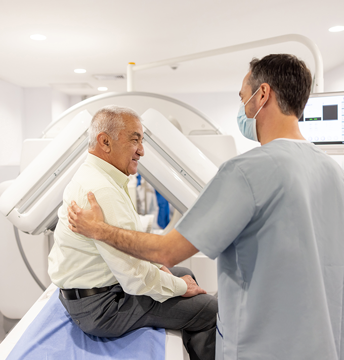 Patient getting MRI